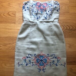 Banana Republic Linen Dress, size 2, knee-length, Tan color